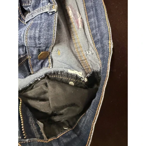 Forever 21 Distressed Skinny Jeans Blue Denim Ripped Frayed Hem Womens Size 28 - Picture 4 of 5